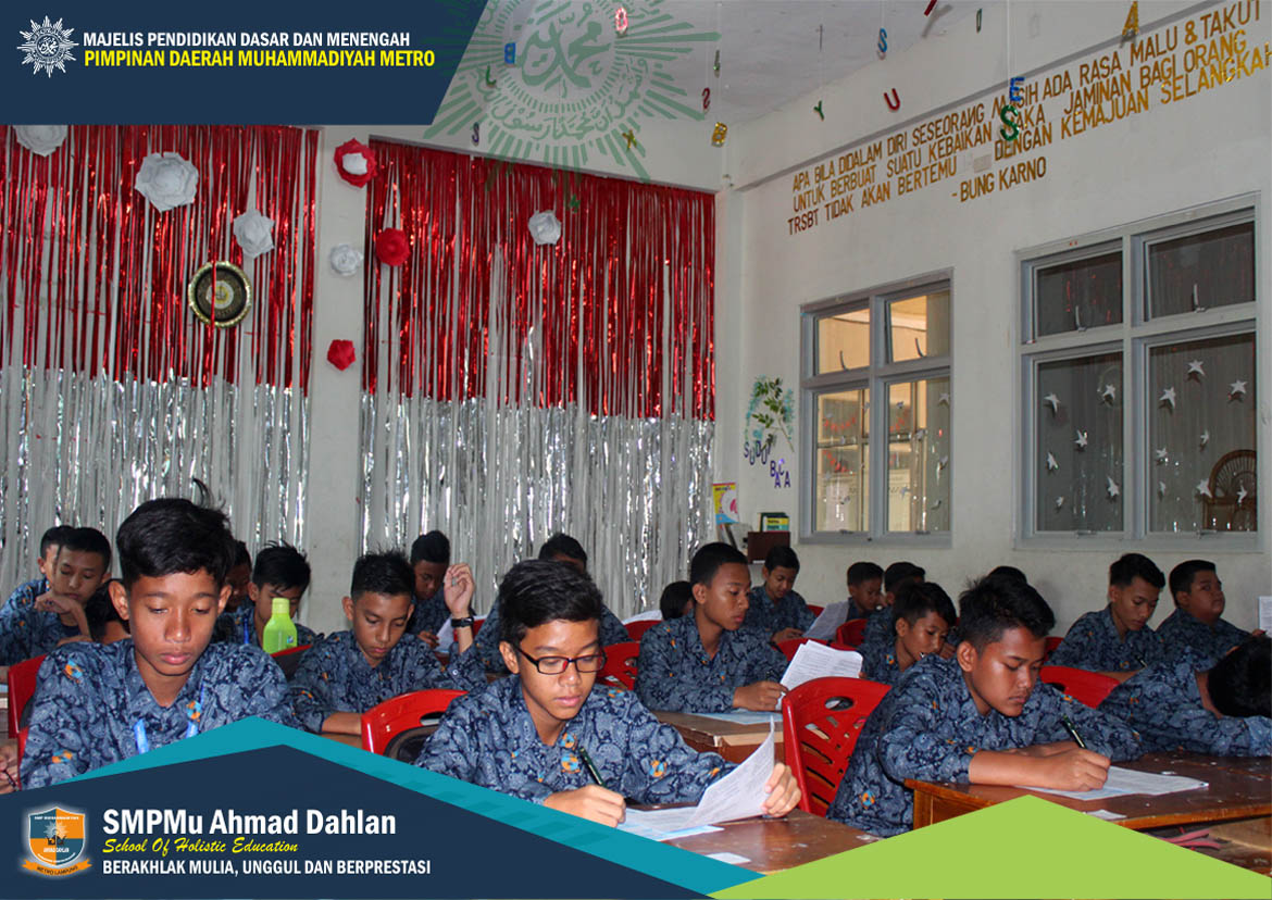 Pelaksanaan Penilaian Tengah Semester SMP Mu Ahmad Dahlan Semester Gajil