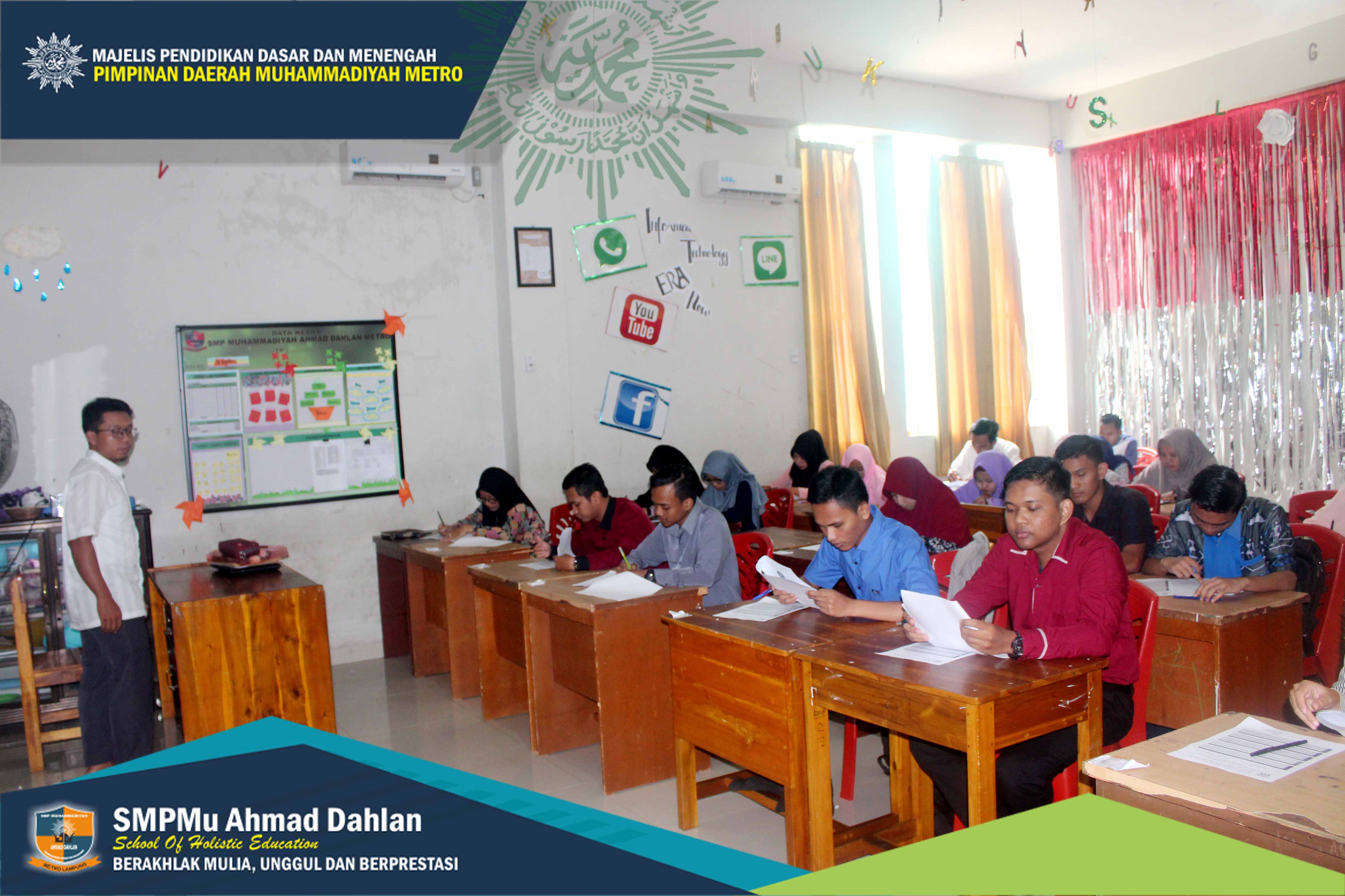 Pelaksanaan Test Tertulis Penerimaan Guru dan Karyawan SMP MUAD Desember 2018