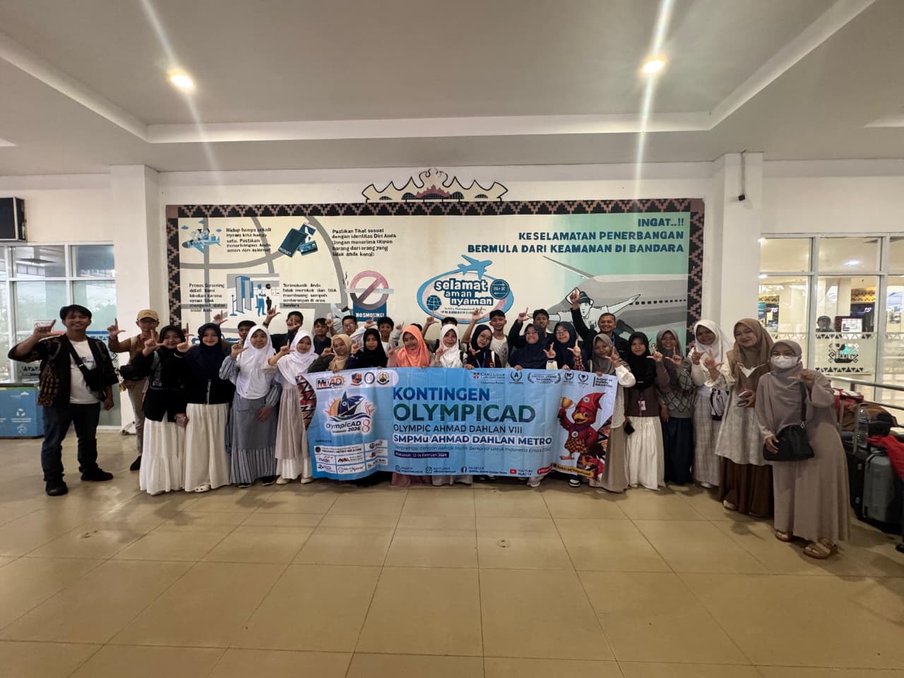Kontingen SMPMu Ahmad Dahlan Metro Siap Berlaga di OlympicAD VIII Makassar