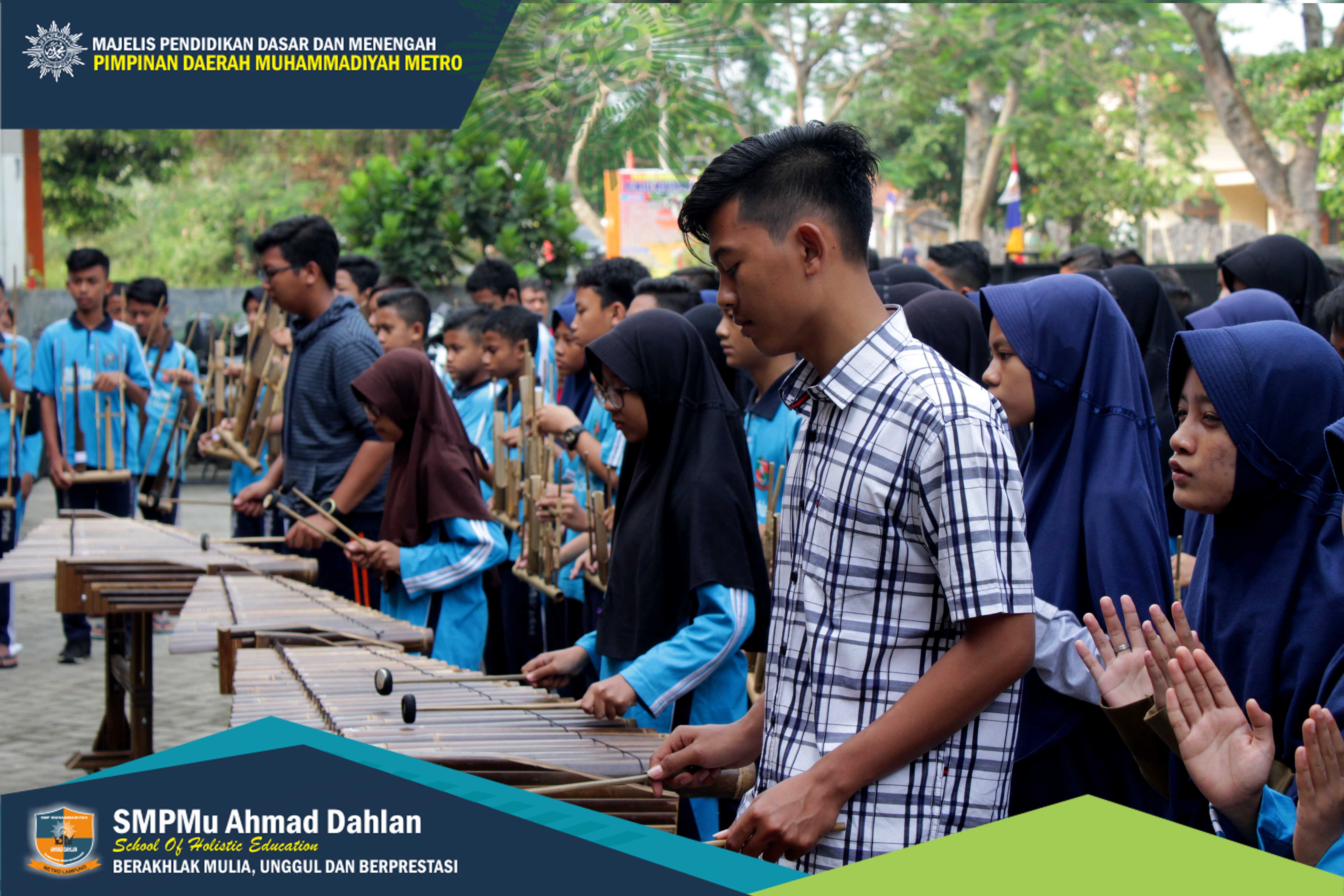 SMP MU Ahmad Dahlan Siapkan Aubade HUT RI ke-73 di Kota Metro
