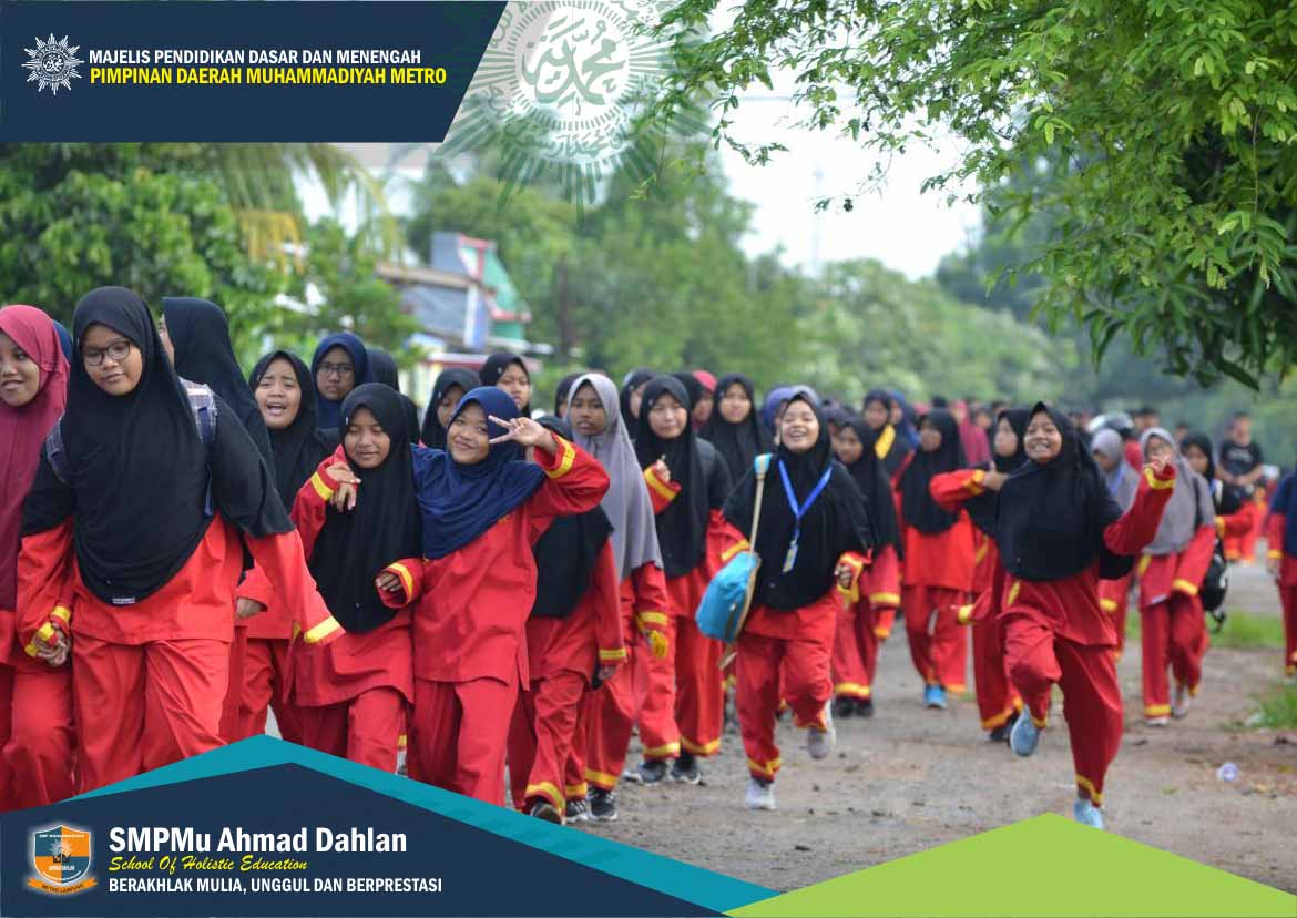 Long March ke Lokasi SMA Mu Ahmad Dahlan Metro
