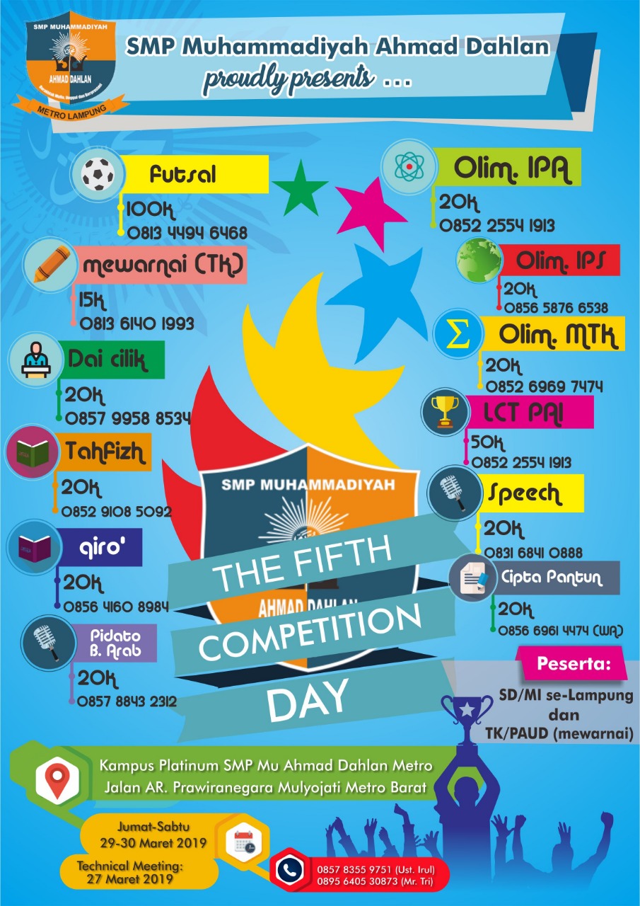 Ayo Segera Daftar di SMP MUAD Comepetition Day V