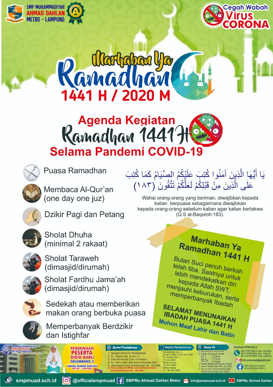 Tanamkan Semagat Sambut Ramadhan Ditengah Pandemik